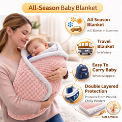 BRANDONN Newborn Baby Swaddle Blanket Gift Pack – Zigzag Design, 0–12 Months, 1 Pc