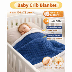 BRANDONN Newborn Baby Swaddle Blanket Gift Pack – Zigzag Design, 0–12 Months, 1 Pc