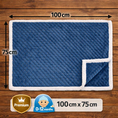 BRANDONN Newborn Baby Swaddle Blanket Gift Pack – Zigzag Design, 0–12 Months, 1 Pc