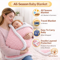 BRANDONN Newborn Baby Swaddle Blanket Gift Pack – Zigzag Design, 0–12 Months, 1 Pc