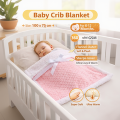BRANDONN Newborn Baby Swaddle Blanket Gift Pack – Zigzag Design, 0–12 Months, 1 Pc