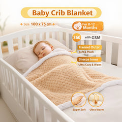 BRANDONN Newborn Baby Swaddle Blanket Gift Pack – Zigzag Design, 0–12 Months, 1 Pc