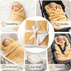 BRANDONN Newborn Baby Swaddle Blanket Gift Pack – Zigzag Design, 0–12 Months, 1 Pc