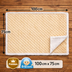 BRANDONN Newborn Baby Swaddle Blanket Gift Pack – Zigzag Design, 0–12 Months, 1 Pc