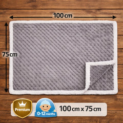 BRANDONN Newborn Baby Swaddle Blanket Gift Pack – Zigzag Design, 0–12 Months, 1 Pc