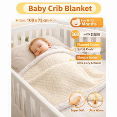 BRANDONN Newborn Baby Swaddle Blanket Gift Pack – Zigzag Design, 0–12 Months, 1 Pc