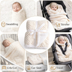 BRANDONN Newborn Baby Swaddle Blanket Gift Pack – Zigzag Design, 0–12 Months, 1 Pc
