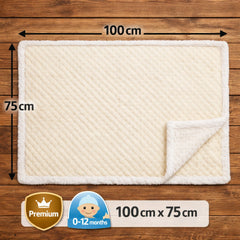 BRANDONN Newborn Baby Swaddle Blanket Gift Pack – Zigzag Design, 0–12 Months, 1 Pc