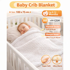 BRANDONN Newborn Baby Swaddle Blanket Gift Pack – Zigzag Design, 0–12 Months, 1 Pc