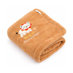 BRANDONN Baby Blanket Gift Set – Lion Crib Swaddle (0–12 Months, Pack of 1)