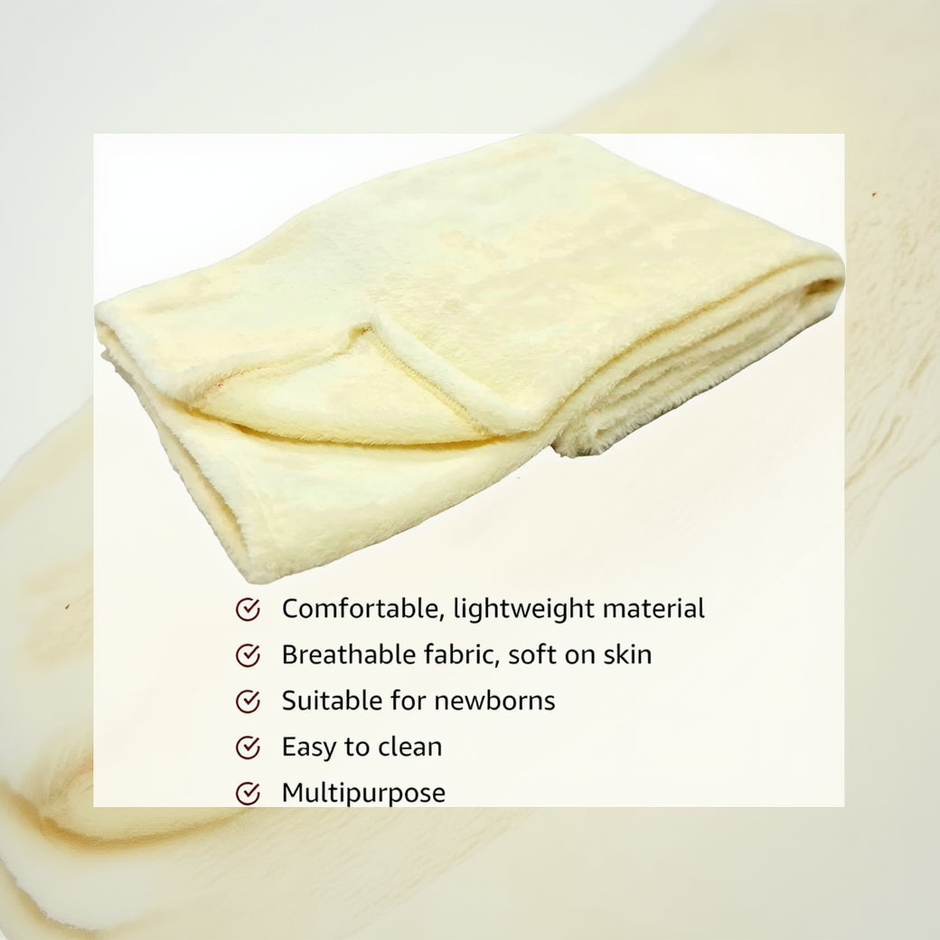 BRANDONN Baby Blankets New Born Pack of Crib Wrapping Sheet Pack of 1