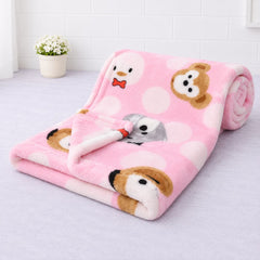 BRANDONN Newborn Baby Blanket & Swaddle | Puppy Print | 0–12 Months (Pack of 1)