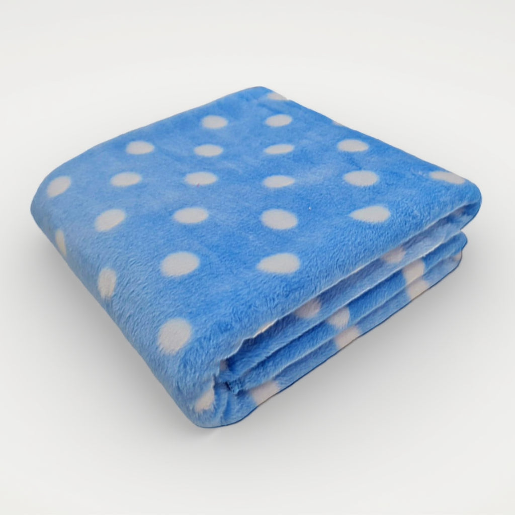 BRANDONN Newborn Ultrasoft Double Layered Polka Printed Wrapper Cum Baby Blanket for Babies