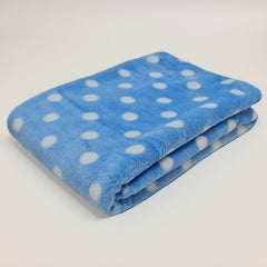 BRANDONN Newborn Ultrasoft Double Layered Polka Printed Wrapper Cum Baby Blanket for Babies