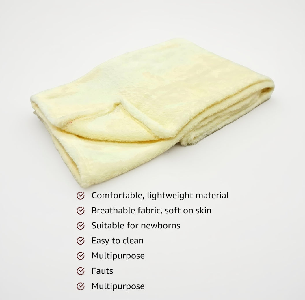 BRANDONN Baby Blankets New Born Pack of Crib Wrapping Sheet Pack of 1