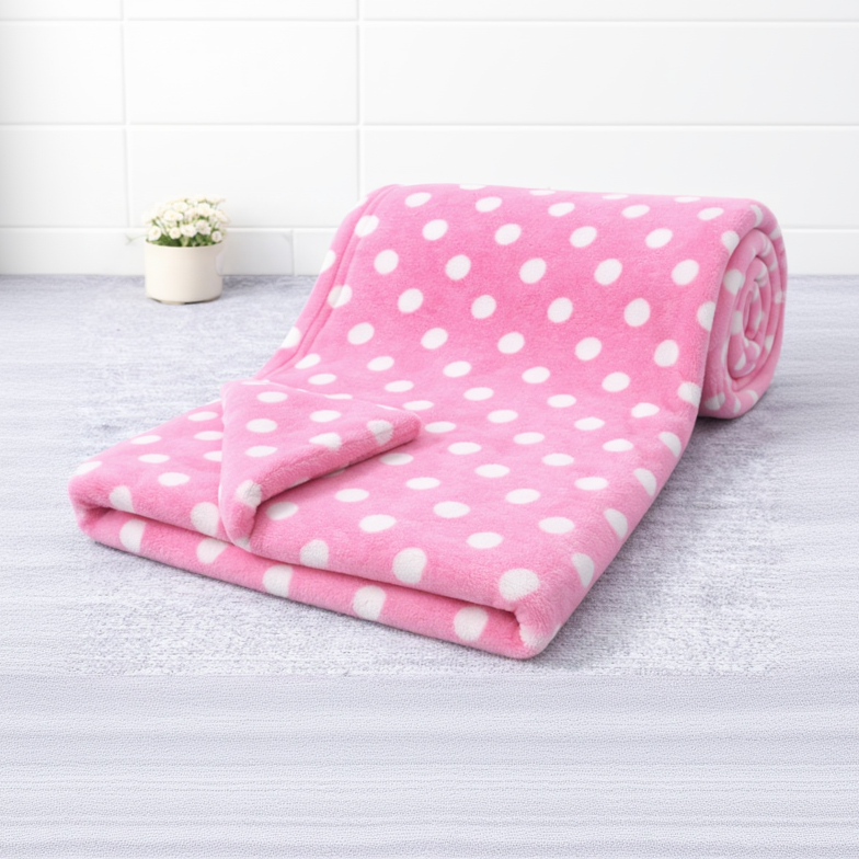 BRANDONN Newborn Baby Swaddle Blanket Gift Pack – Polka Print, Pack of 3 & Pack of 2 (0–12 Months)