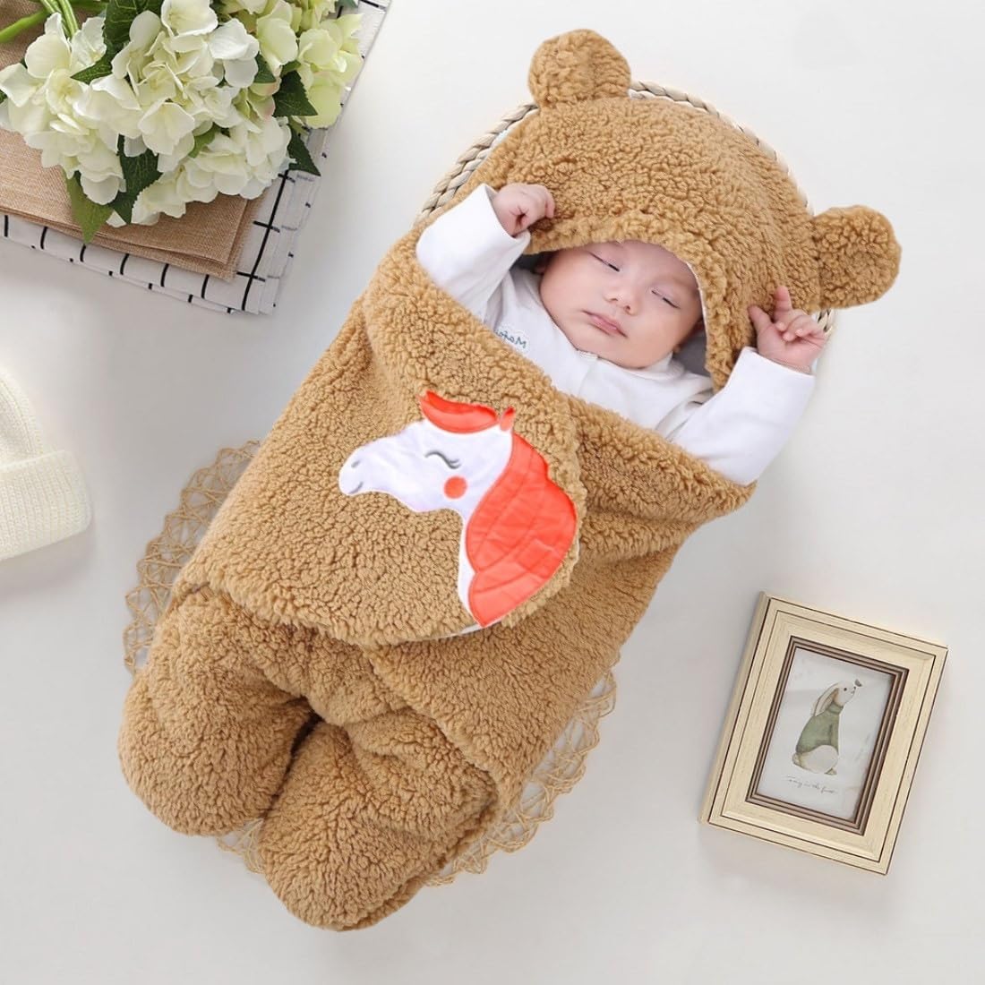 BRANDONN Newborn Baby Gift Set Combo Pack of Bedding Set for Boys and Girl Pack of 3 Pcs.