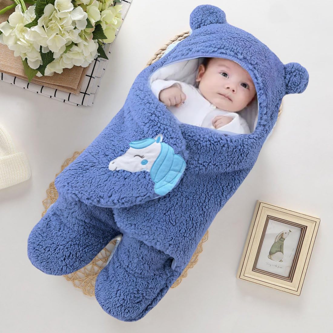 BRANDONN Newborn Baby Gift Set Combo Pack of Bedding Set for Boys and Girl Pack of 3 Pcs.