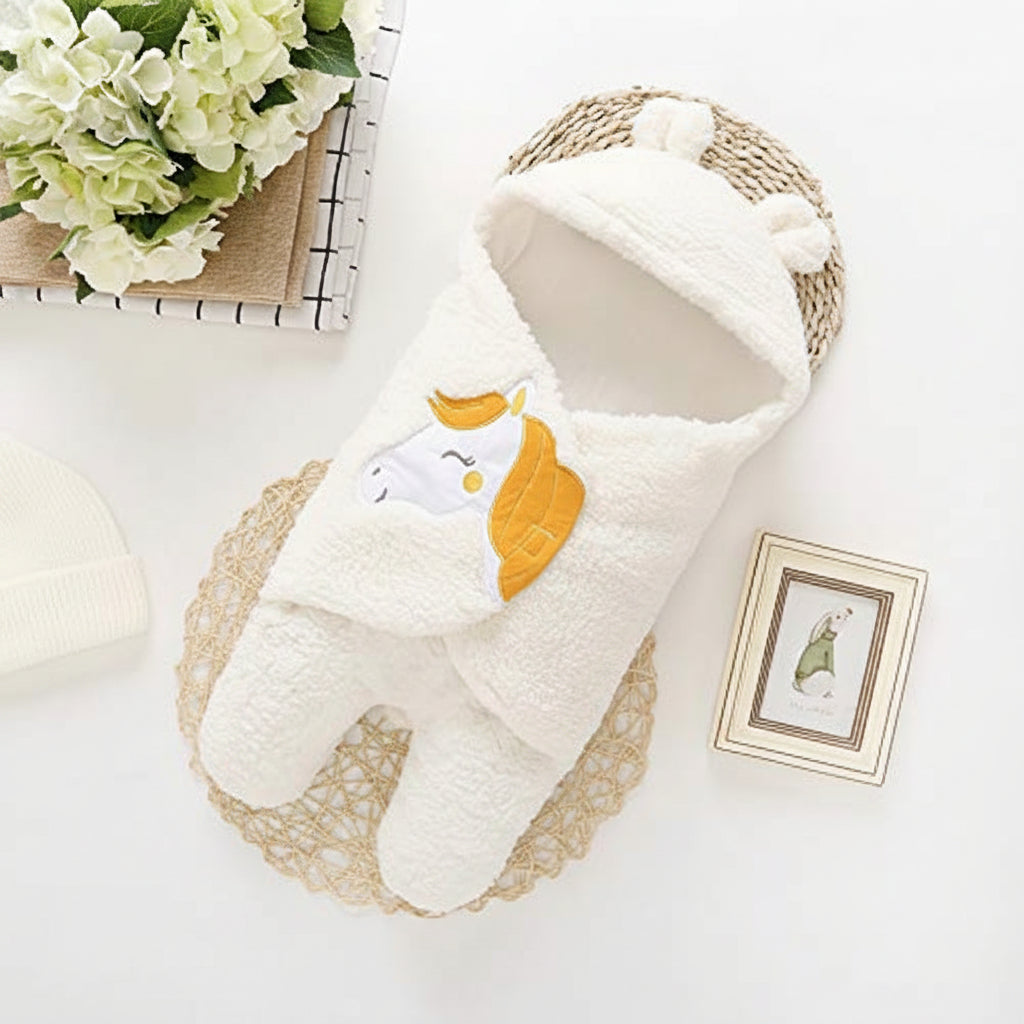 First Kick Baby Blanket Newborn Gift Pack of Swaddle Wrapper, 0-9 Months, Length 68 cm x Width 68 cm