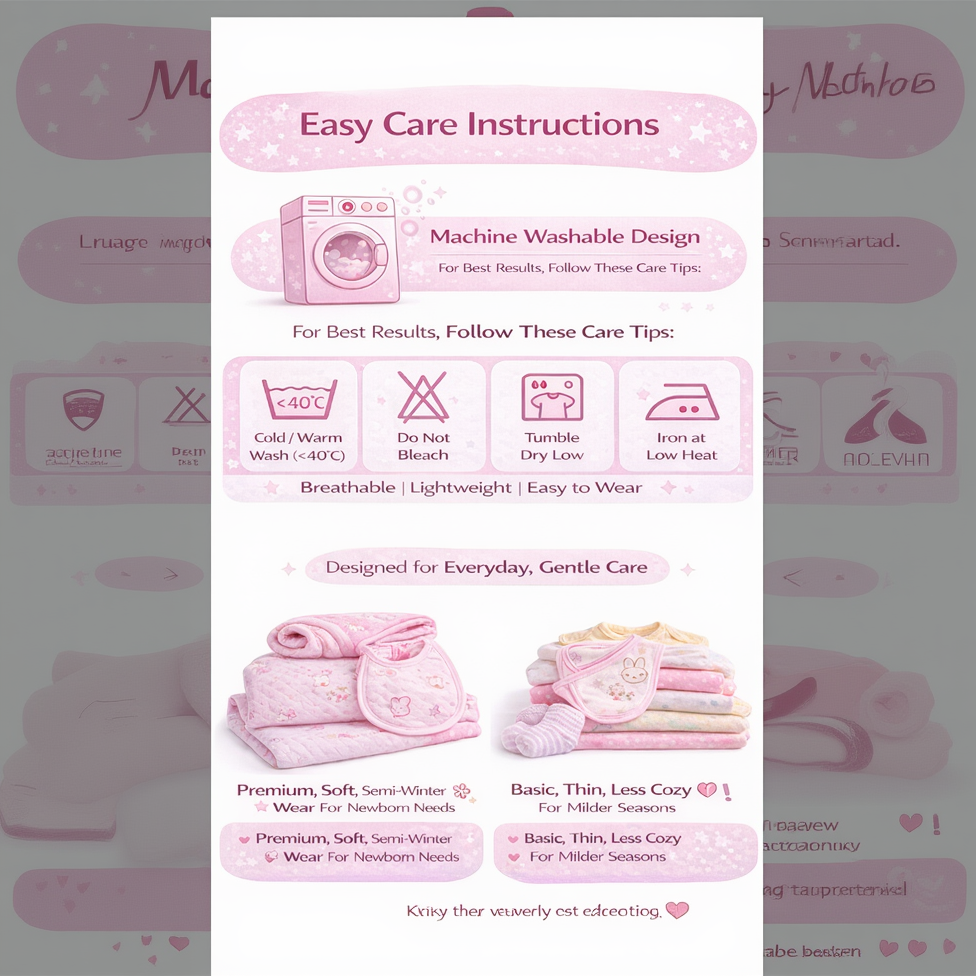 BRANDONN Newborn Baby Clothing Set (5 Pieces), 100% Cotton, Unisex Baby Wear Gift Set