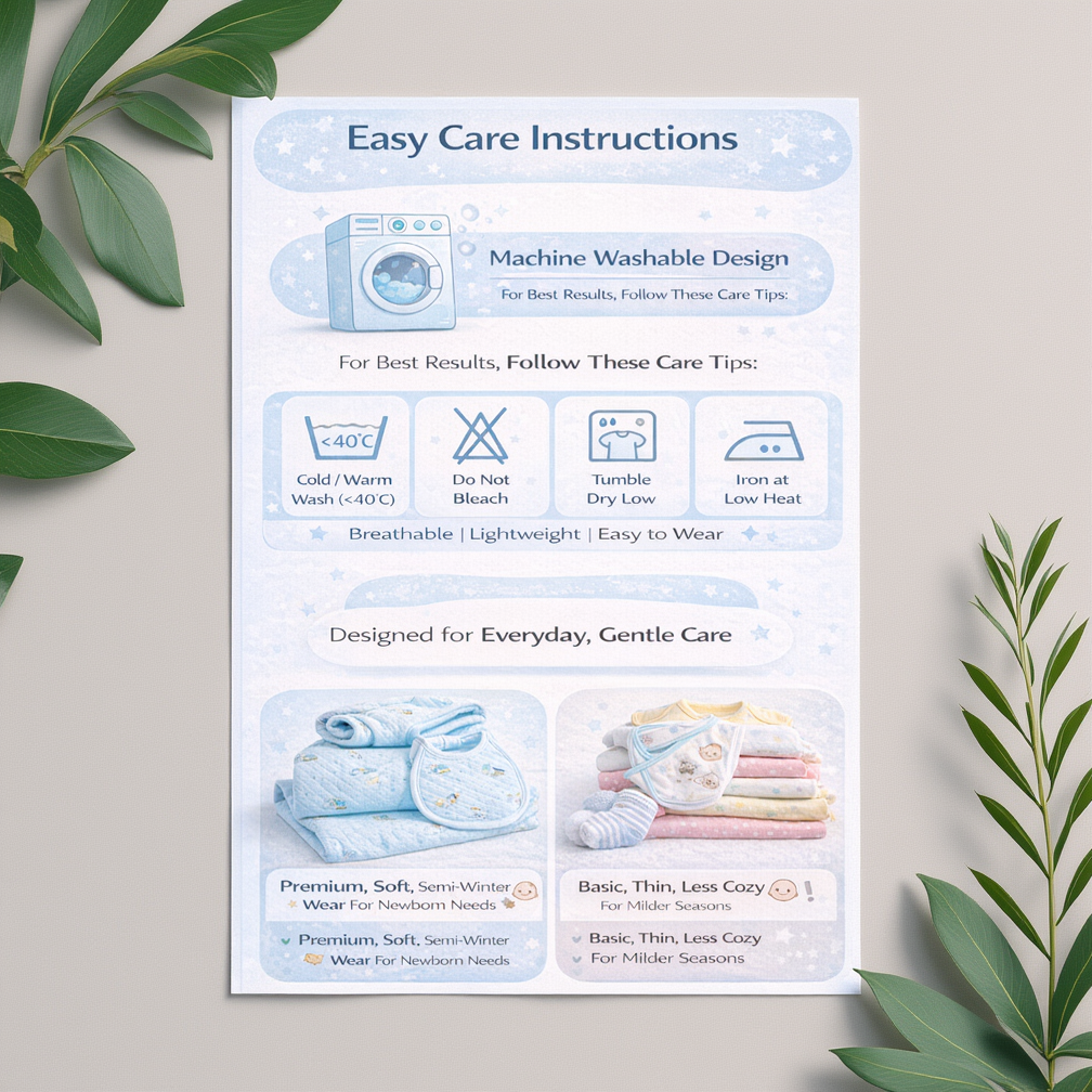BRANDONN Newborn Baby Clothing Set (5 Pieces), 100% Cotton, Unisex Baby Wear Gift Set