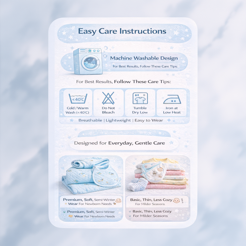BRANDONN Newborn Baby Clothing Set (5 Pieces), 100% Cotton, Unisex Baby Wear Gift Set