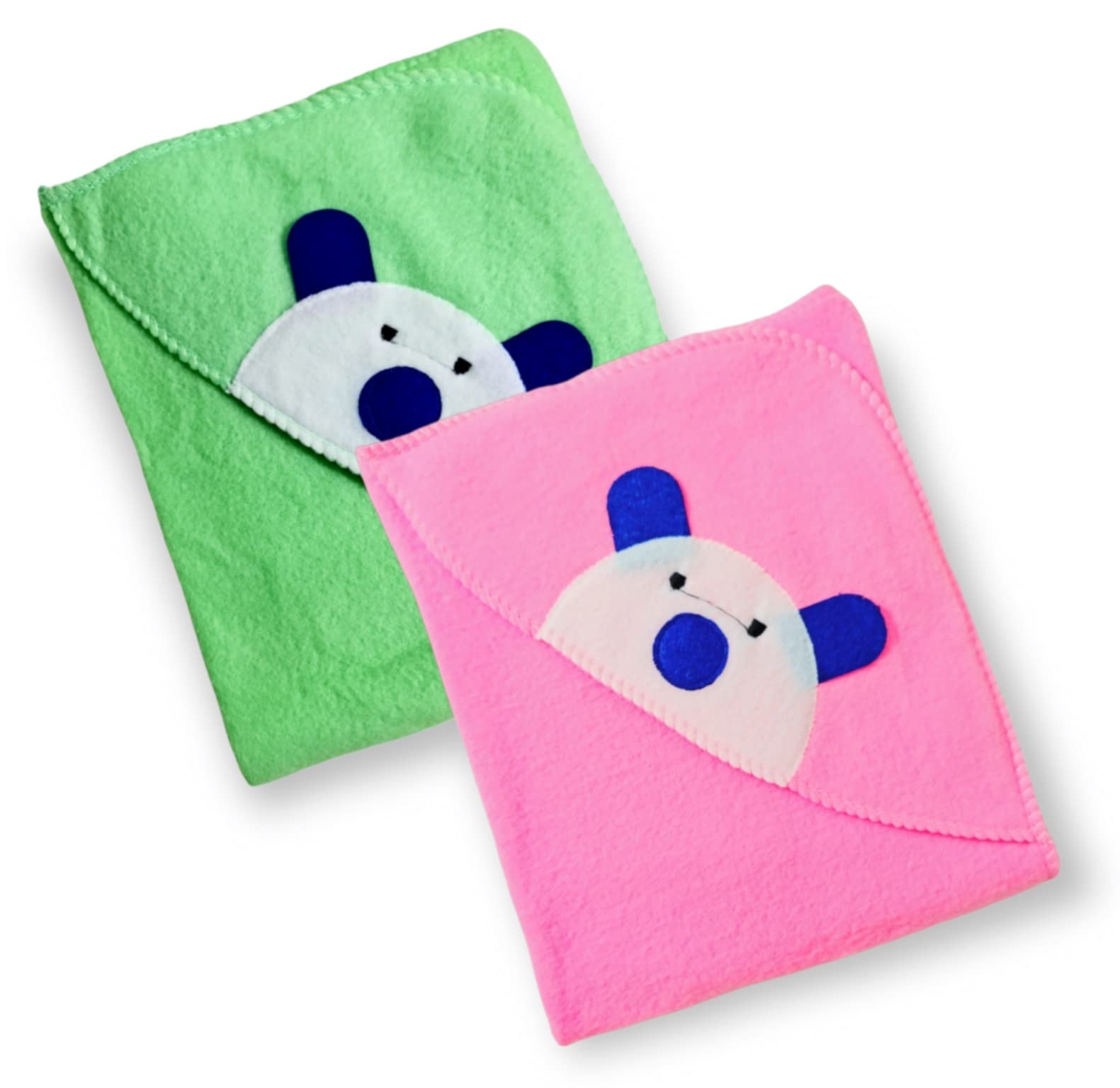 First Kick Baby Blankets Newborn Combo Pack of Rainbow A/C Blanket for Baby Wrapper for Baby Boys and Baby Girls, Pack of 2 Blue Orange