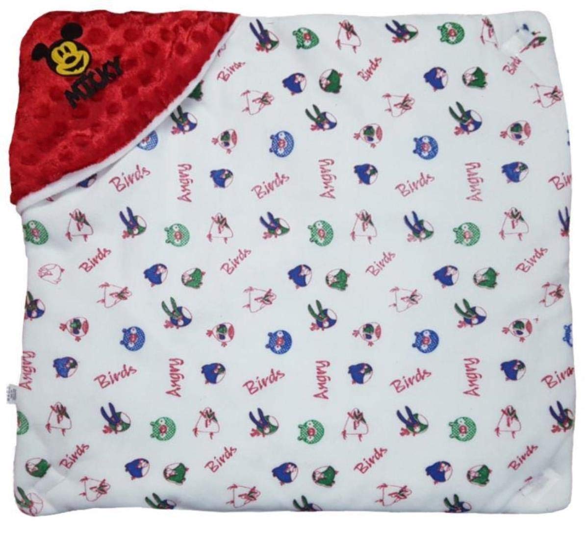 First Kick Baby Blankets New Born Combo Pack of Super Soft Baby Wrapper Durable Fleece Polyester Sleeping Bag Cum Baby Blanket for Baby Boys Girls (66cm x 66cm, 0-6 Months), Pack of 2 Beige, Wine