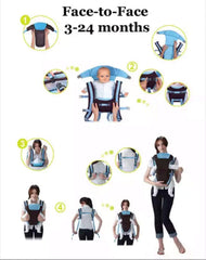 BRANDONN 5-in-1 Front Baby Carrier with Waist Belt (Wine)
