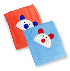 First Kick Baby Blankets Newborn Combo Pack of Rainbow A/C Blanket for Baby Wrapper for Baby Boys and Baby Girls, Pack of 2 Blue Orange