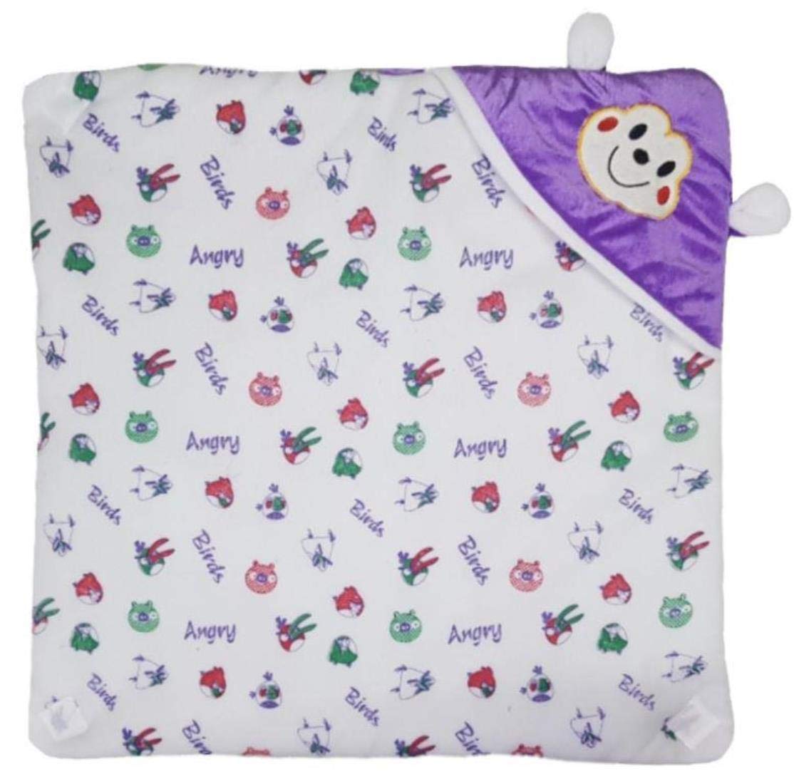 First Kick Baby Blankets New Born Combo Pack of Super Soft Baby Wrapper Durable Fleece Polyester Sleeping Bag Cum Baby Blanket for Baby Boys Girls (66cm x 66cm, 0-6 Months), Pack of 2 Beige, Wine