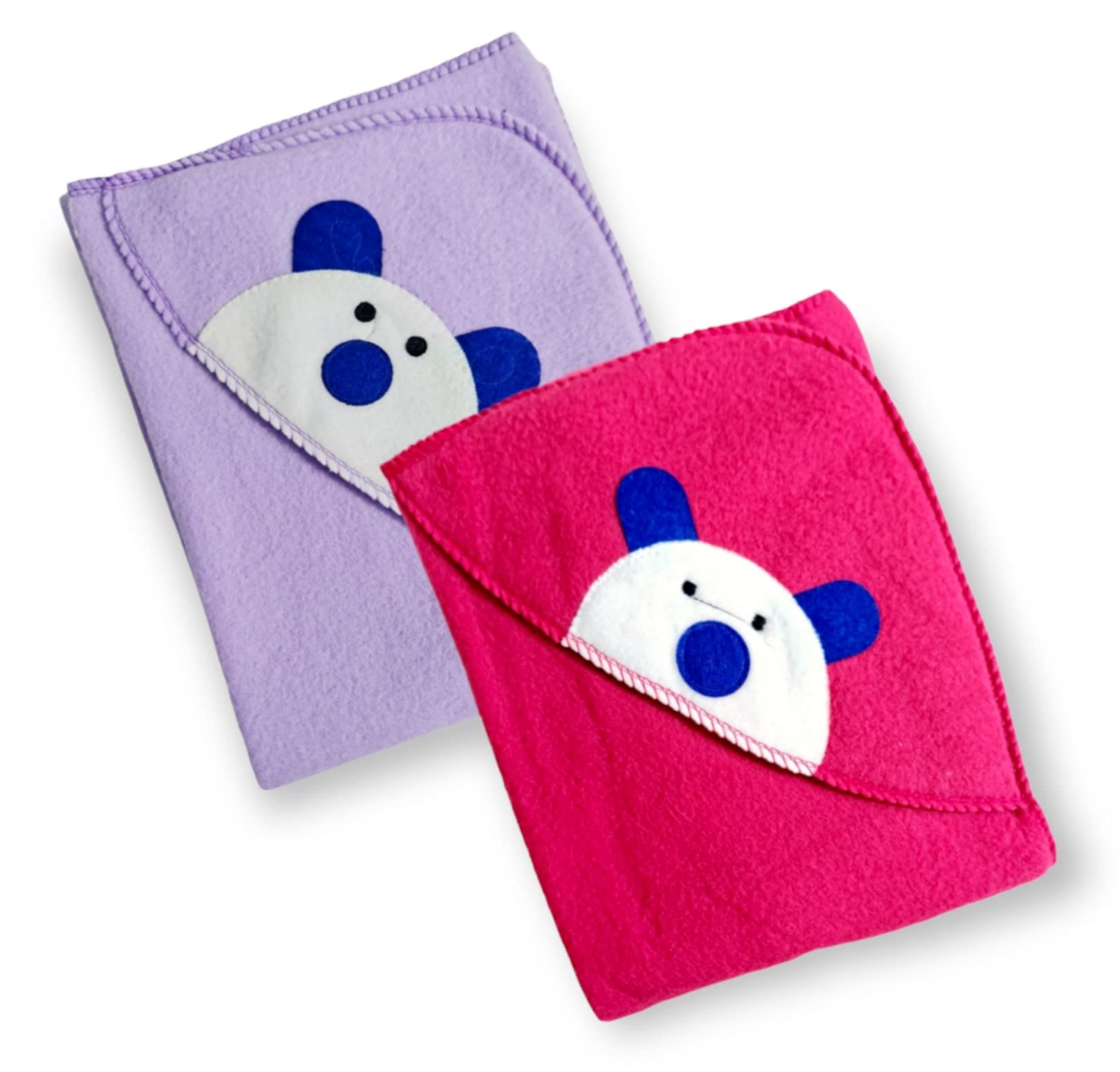 First Kick Baby Blankets Newborn Combo Pack of Rainbow A/C Blanket for Baby Wrapper for Baby Boys and Baby Girls, Pack of 2 Blue Orange