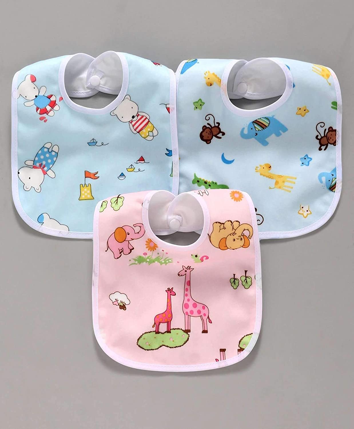 BRANDONN Combo Of New Born Baby Blanket, Pillow, Bibs, Bottle Cover, Cap, Mitten And Socks For Baby Boys And Baby Girls(Starts0-12 Months) Pack Of 10 Units,Assorted