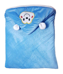 First Kick Baby Blankets New Born Combo Pack of Super Soft Baby Wrapper Durable Fleece Polyester Sleeping Bag Cum Baby Blanket for Baby Boys Girls (66cm x 66cm, 0-6 Months), Pack of 2 Beige, Wine