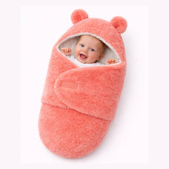 BRANDONN Baby Hooded Wrapper Blanket for Newborns (0–9 Months)