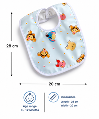 BRANDONN Newborn Multicolor Waterproof Cotton Bibs-(Fast Dry Bibs)