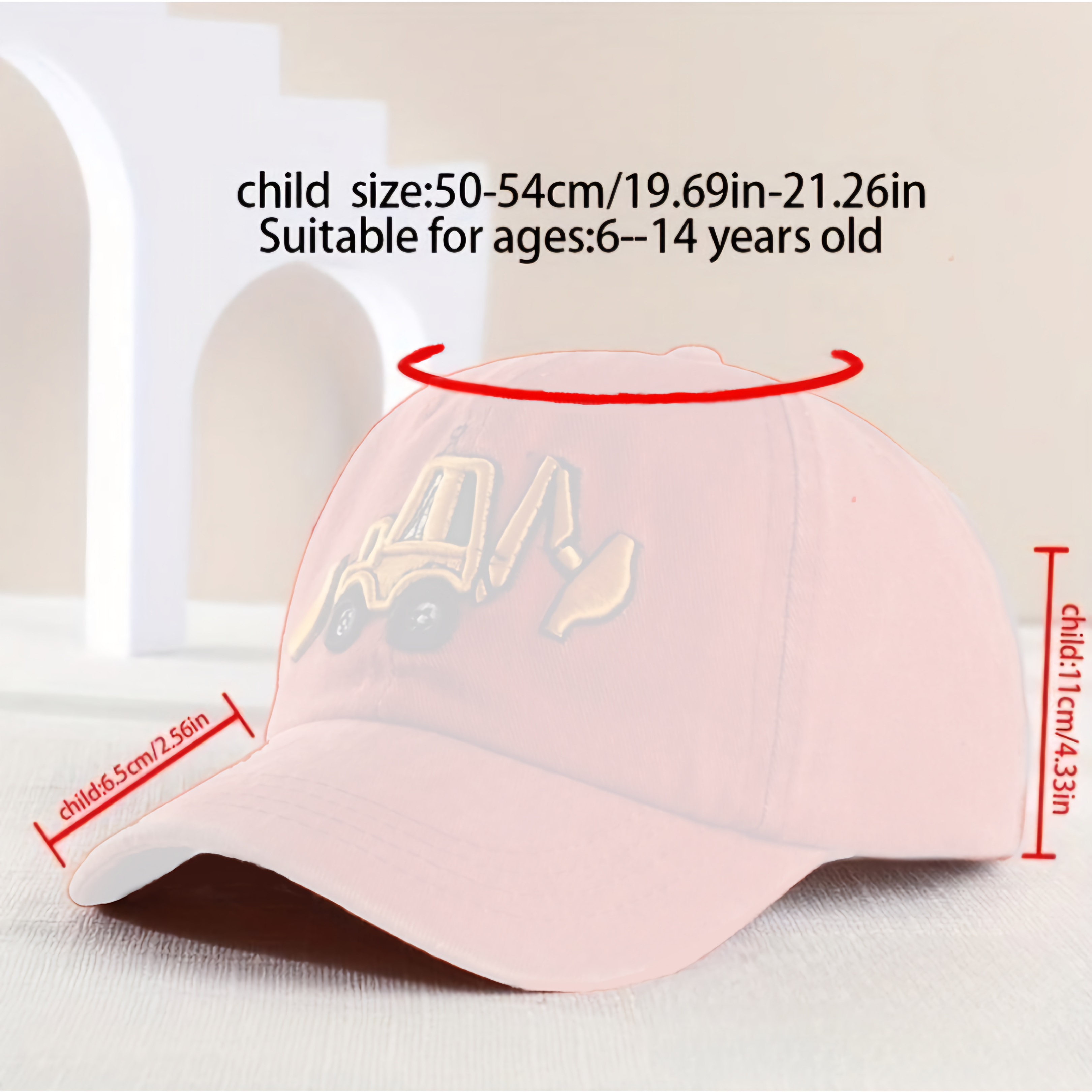 BRANDONN Cartoon Print Kids Cap for Boys & Girls (6–14 Years)