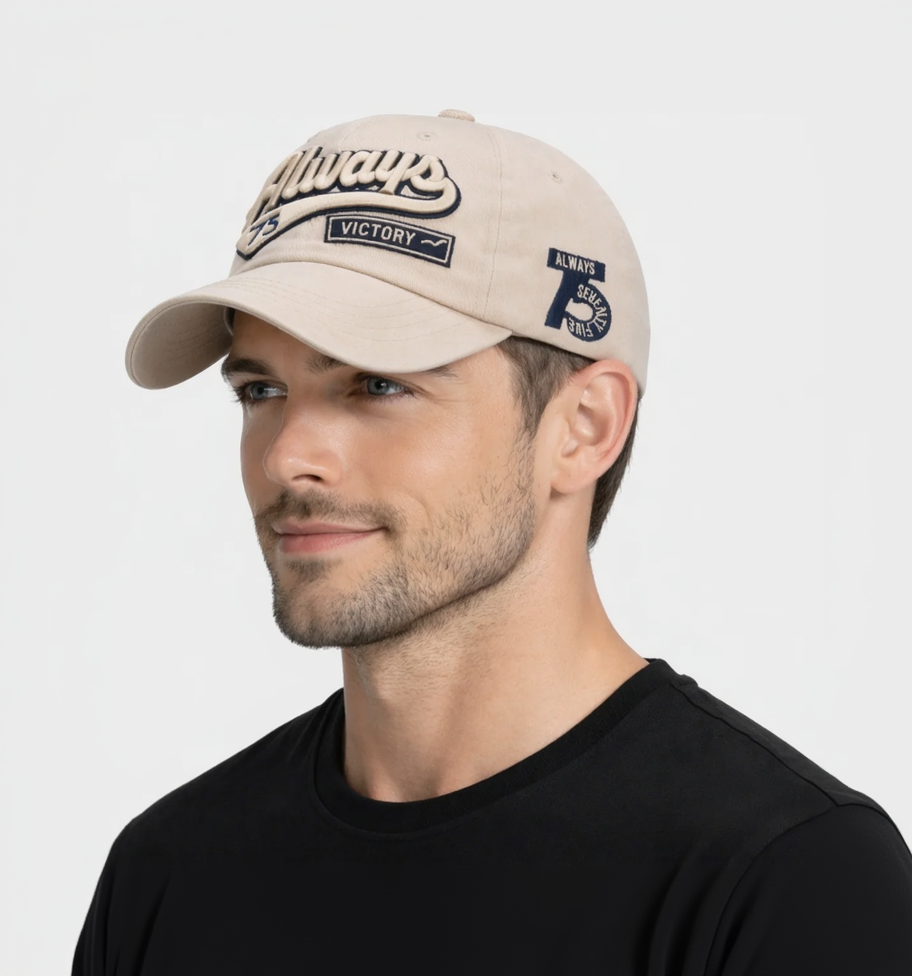 BRANDONN Unisex Casual Cotton Sports Cap with Breathable Design & Sun Protection