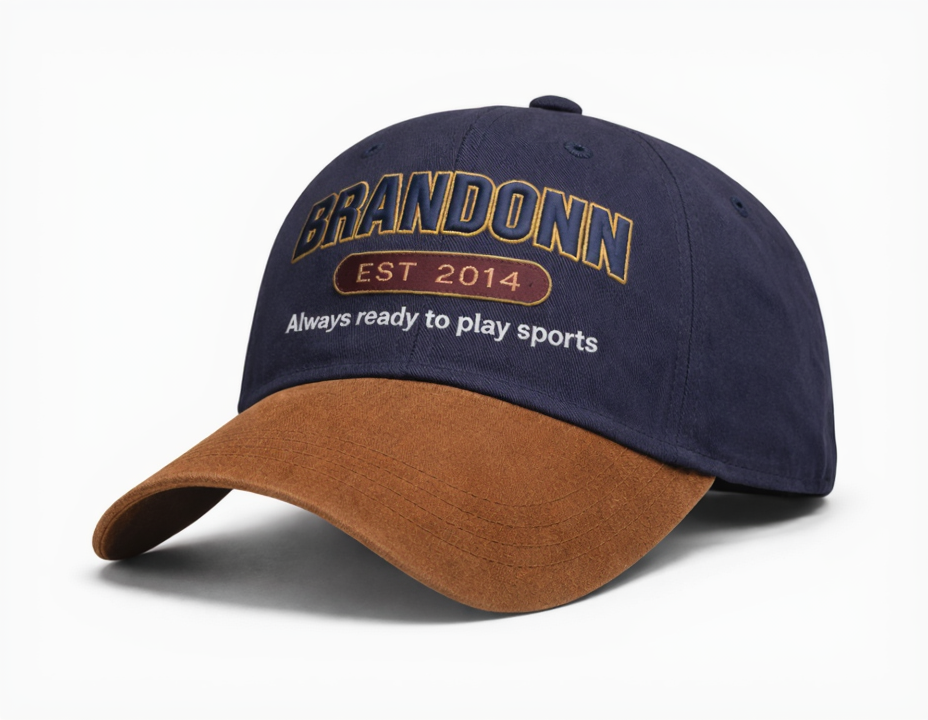 BRANDONN Unisex Casual Cotton Sports Cap with Breathable Design & Sun Protection
