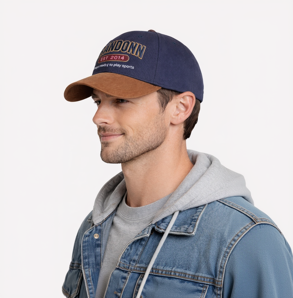 BRANDONN Unisex Casual Cotton Sports Cap with Breathable Design & Sun Protection