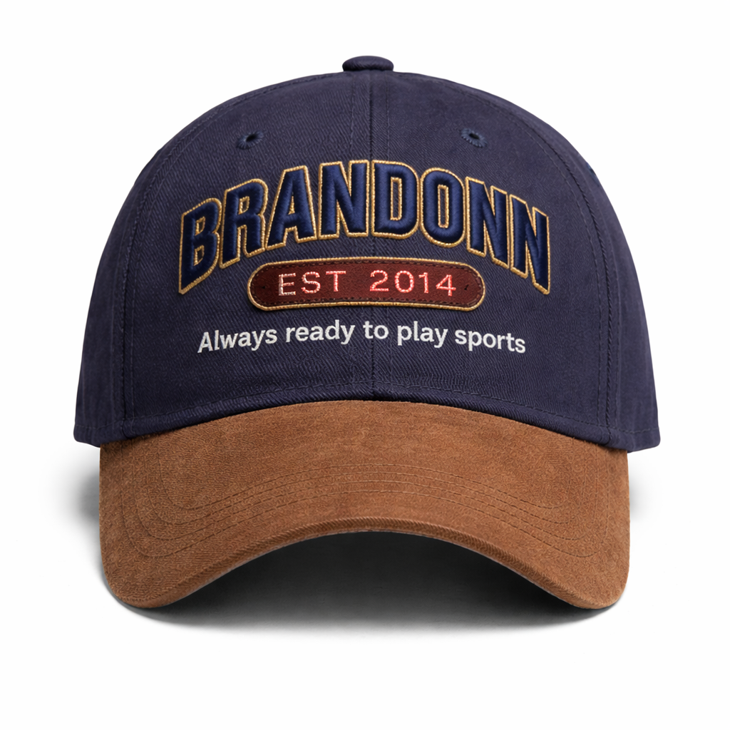 BRANDONN Unisex Casual Cotton Sports Cap with Breathable Design & Sun Protection