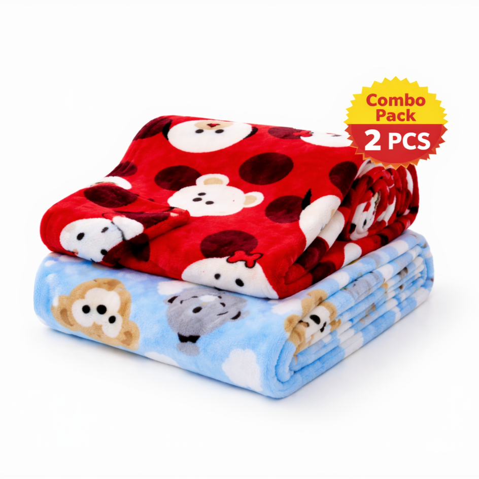 BRANDONN Newborn Baby Swaddle Blanket Gift Pack – Pack of 3 & Pack of 2 (0–12 Months)