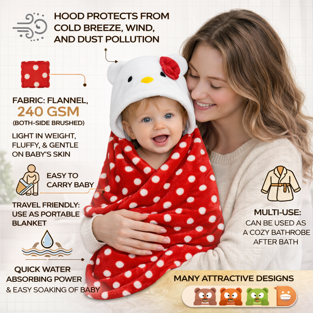 BRANDONN Newborn Baby Blanket & Swaddle Gift Set (Pack of 2, 0–12 Months)