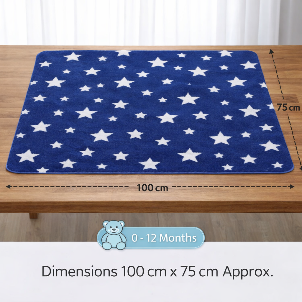 BRANDONN Newborn Baby Swaddle Blanket Gift Pack – Star Print Crib Wrapper (Pack of 2, 0–12 Months)