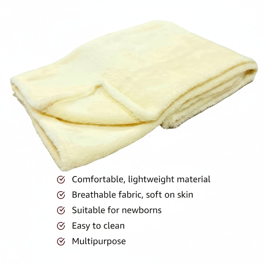 BRANDONN Baby Blankets New Born Pack of Crib Wrapping Sheet Pack of 1