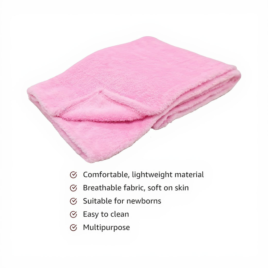 BRANDONN Baby Blankets New Born Pack of Crib Wrapping Sheet Pack of 1