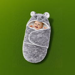 BRANDONN Newborn Hooded Baby Blanket & Bath Towel, Multi Design, 0–9 Months