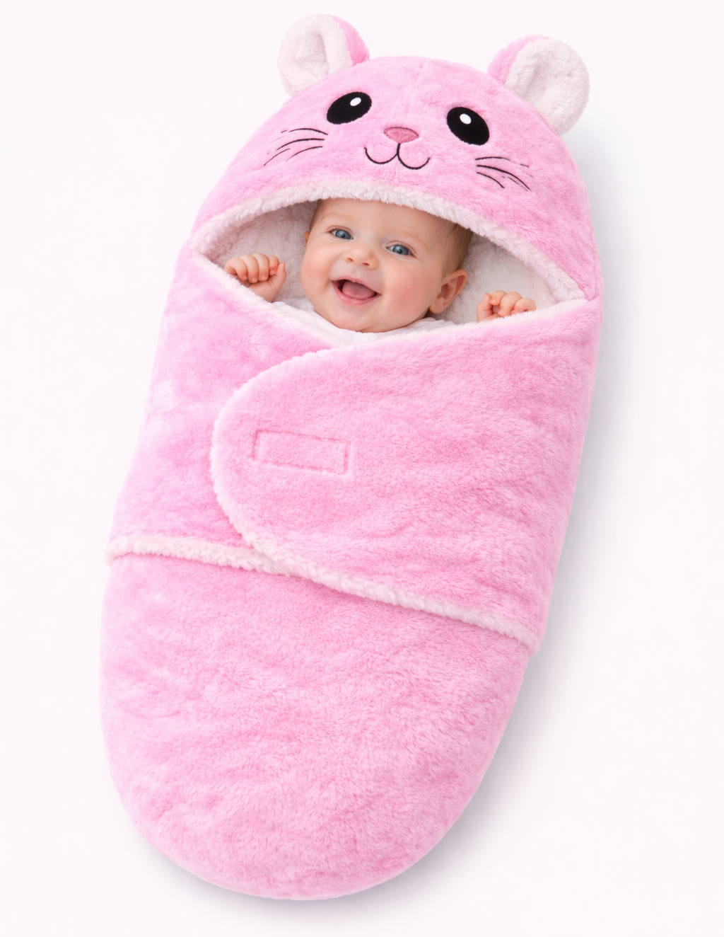 BRANDONN Baby Hooded Blanket & Bath Towel Set – Bear Design (0–9 Months)