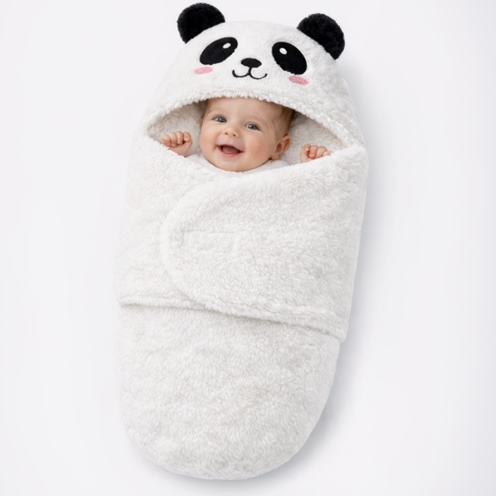 BRANDONN Newborn Hooded Baby Blanket & Bath Towel, Multi Design, 0–9 Months
