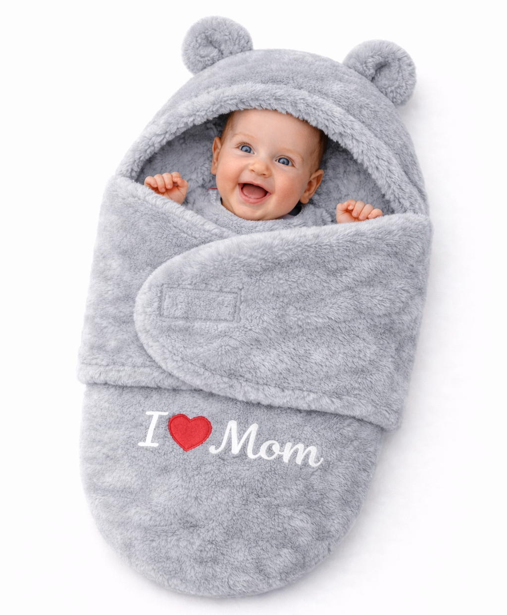 BRANDONN Hooded Baby Blanket & Bath Towel for Newborn (0–9 Months)